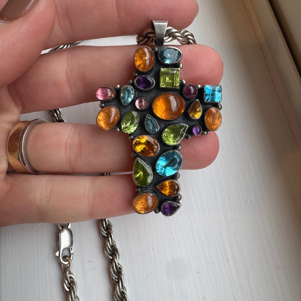 Don Lucas Sterling Multi-Stone Jewelry Set - Picture 2 of 9